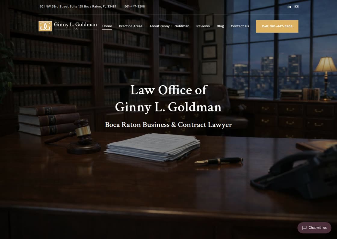 Law Office of Ginny L. Goldman website